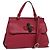 GUCCI Bamboo Daily Hand Bag Leather 2way Red Silver 370831