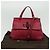 GUCCI Bamboo Daily Hand Bag Leather 2way Red Silver 370831 - vista 12