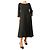 Autre Marque Esme Midi-Kleid Schwarz - size