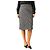 Dolce & Gabbana Falda midi de tweed a cuadros blanco y negro - size UK 14