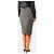 Dolce & Gabbana Falda midi de tweed a cuadros blanco y negro - size UK 14 - vista 3