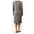 Dolce & Gabbana Blazer de tweed gris abotonadura sencilla - size UK 12 - vista 2