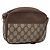 GUCCI GG Supreme Shoulder Bag PVC Beige Gold