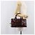 LOEWE Amazona 28 Hand Bag Patent Bordeaux Gold Tone - vista 29