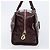 LOEWE Amazona 28 Hand Bag Patent Bordeaux Gold Tone - vista 3