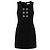 Abito scamosciato impreziosito Saint Laurent Nero - vista 3