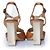 Brian Atwood Maison Margiela, zeppe in pelle marrone - vista 3