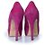 Brian Atwood, décolleté con plateau in camoscio rosa - vista 6