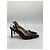 Décolleté Slingback Manolo Blahnik in pelle nera - vista 13