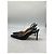 Décolleté Slingback Manolo Blahnik in pelle nera - vista 15