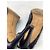Décolleté Slingback Manolo Blahnik in pelle nera - vista 19