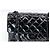 CHANEL Vintage Double/Two Face Maxi 30 – Pelle verniciata nera – Hardware annerito – All Black - vista 8