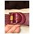 Cintura Christian Dior in pelle bordeaux - vista 10