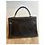 Borsa Hermès Kelly in pelle box nera retourné - vista 13