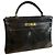Borsa Hermès Kelly in pelle box nera retourné - vista 2