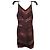 Vestido Bandage Herve Leger Marrón Metalizado