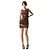 Vestido Bandage Herve Leger Marrón Metalizado - vista 2