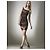 Vestido Bandage Herve Leger Marrón Metalizado - vista 3