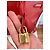 Hermès Birkin 35 Bolso de cuero rojo - vista 5