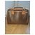 Céline Sac bowling Celine en toile enduite marron - vue 2