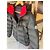 Plumífero Moncler negro con cuello rojo - vista 2