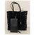 Autre Marque Borsa Saint Laurent Shopper in camoscio nero con borchie - vista 2