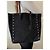 Autre Marque Borsa Saint Laurent Shopper in camoscio nero con borchie - vista 3