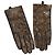 Just Cavalli Crocodile print leather gloves