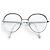 Gafas graduadas redondas de Chanel con detalle de cadena