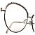 Gafas graduadas redondas de Chanel con detalle de cadena - vista 16