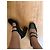 Zapatos de salón Jonak de cuero negro con doble correa - vista 2