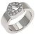 Anillo alianza Chopard Happy Diamonds en oro blanco de 18K - vista 2