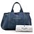 Tote Prada Blue Large Denim Canapa Logo Azul - vista 7