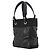 Chanel Paris Biarritz Tote aus beschichtetem Canvas, gesteppt, Schwarz, Small - Ansicht 2