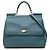 Borsa Miss Sicily Dolce & Gabbana in vitello Dauphine blu Large