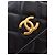 Chanel Carteira Wallet On Chain em pele de cordeiro acolchoada preta com CC, esmalte e pérolas - vista 7