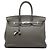 Hermès Gray Togo Birkin Retourne 35 Marrom Cinza antracite