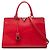 Louis Vuitton Red Monogram Very Leather Very Zipped