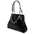 Tote Soft 1945 Balmain em couro de bezerro craquelado preto com relevo - vista 2