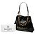 Tote Soft 1945 Balmain em couro de bezerro craquelado preto com relevo - vista 7