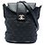 Borsa Bucket Chanel Black CC Quilted Lambskin Chain