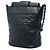 Borsa Bucket Chanel Black CC Quilted Lambskin Chain - vista 2