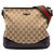 Borsa a tracolla Gucci in tela GG beige con banda Web