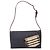 Burberry Schultertasche aus blauem Denim mit House Check Patch