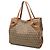 Borsa Tote Fendi Beige Zucchino Canvas - vista 2