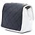 Chanel Mini Square Calfskin Graphic Flap Crossbody Nero - vista 2