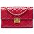 Chanel Red Quilted Patent Goatskin Pagoda Accordion Flap