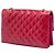 Chanel Red Quilted Patent Goatskin Pagoda Accordion Flap - vista 2