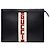 Clutch Gucci New Web in pelle di vitello nera con logo e banda