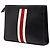 Clutch Gucci New Web in pelle di vitello nera con logo e banda - vista 2